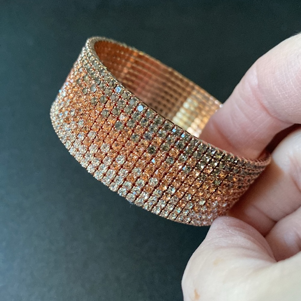 Rose Gold Cuff Bracelet - Picture 7 of 12